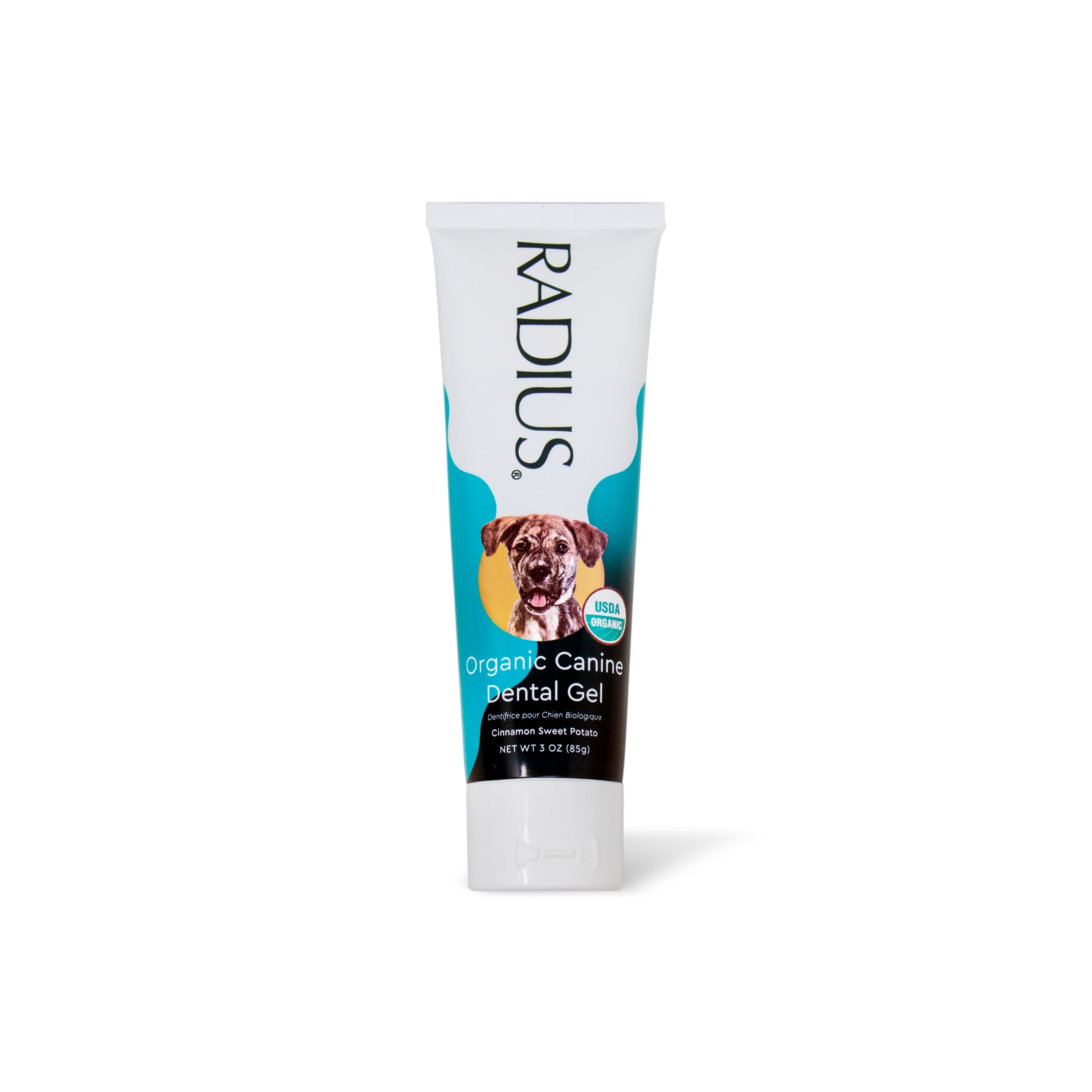 RADIUS USDA Organic Canine Pet Toothpaste 1 Unit, 3 oz, Non Toxic Toothpaste for Dogs, Designed to Clean Teeth and Help Prevent Tartar and Remove Plaque, Xylitol Free