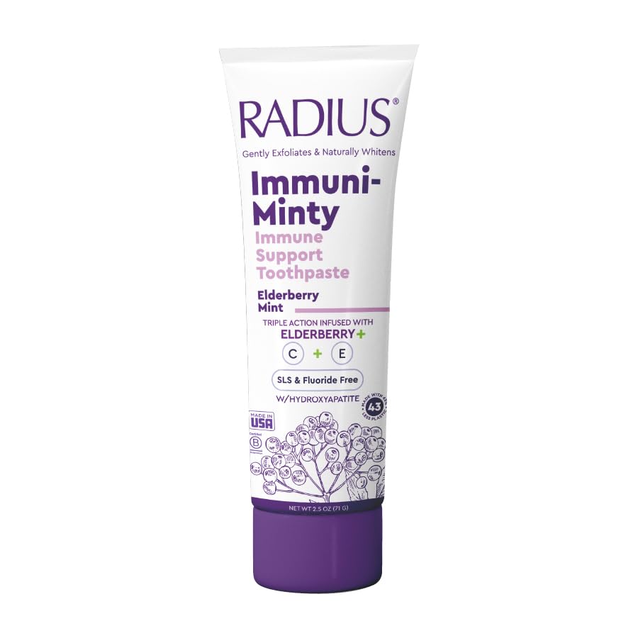 RADIUS ImmuniMinty Immune Support Toothpaste 2.5 Oz - Elderberry Mint - Pack of 1