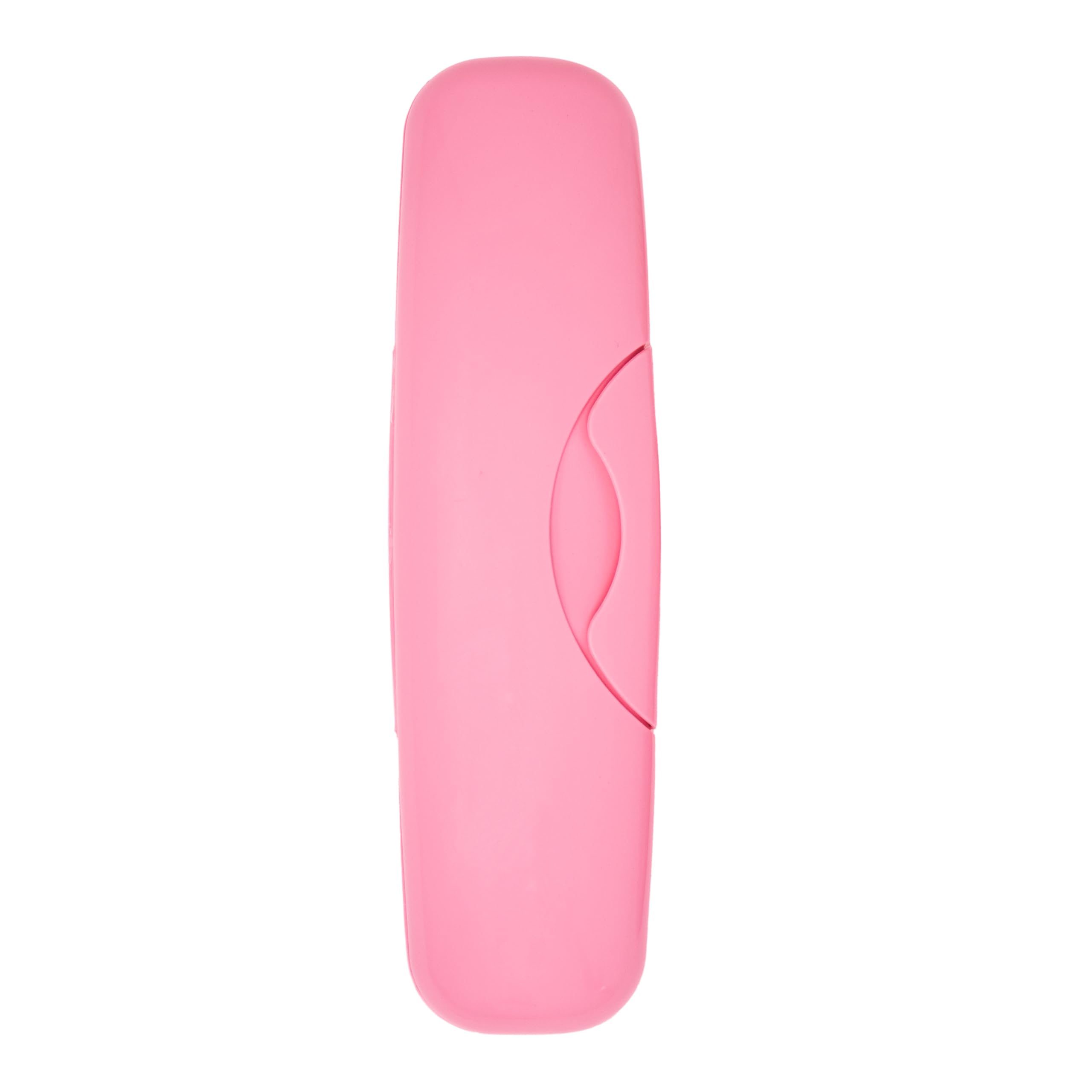 RADIUS Toothbrush Original Big Brush, BPA Free ADA Accepted - Left Hand - Pink Brush with Pink Case