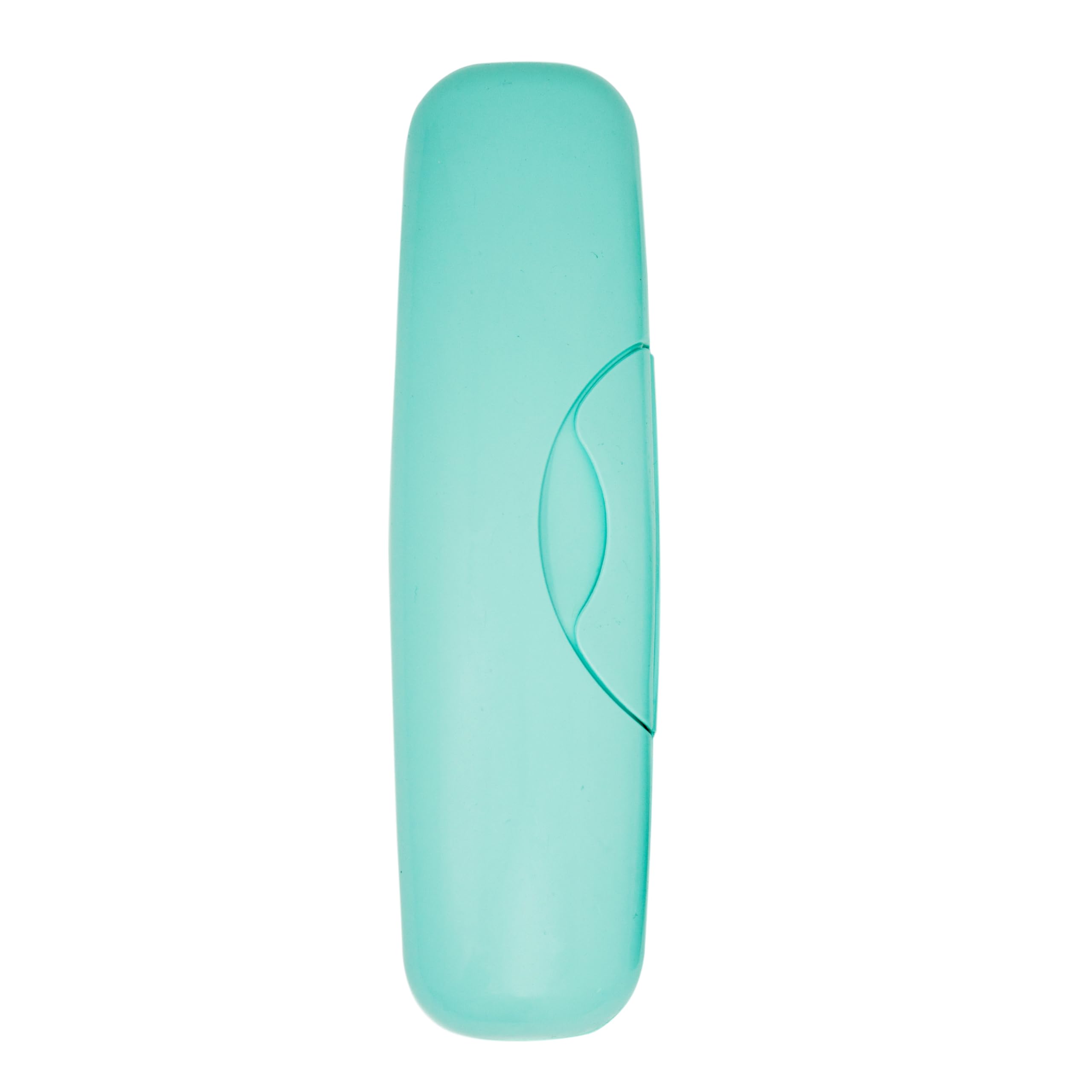 RADIUS Toothbrush Original Big Brush, BPA Free ADA Accepted - Left Hand - Mint Brush with Mint Case