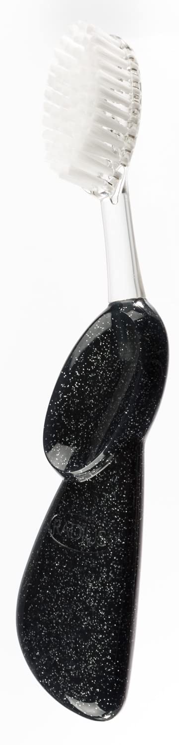 68-radius-toothbrush-big-brush-with-replaceable-head-left-hand-soft-in-black-sparkle-bpa-free-and-ada-accepted-designed-to-improve-gum-health-and-reduce-the-risk-of-gum-disease-3.jpg RADIUS Toothbrush Big Brush with Replaceable Head, Left Hand, Soft in Black Sparkle, BPA Free and ADA Accepted, Designed to Improve Gum Health and Reduce The Risk of Gum Disease